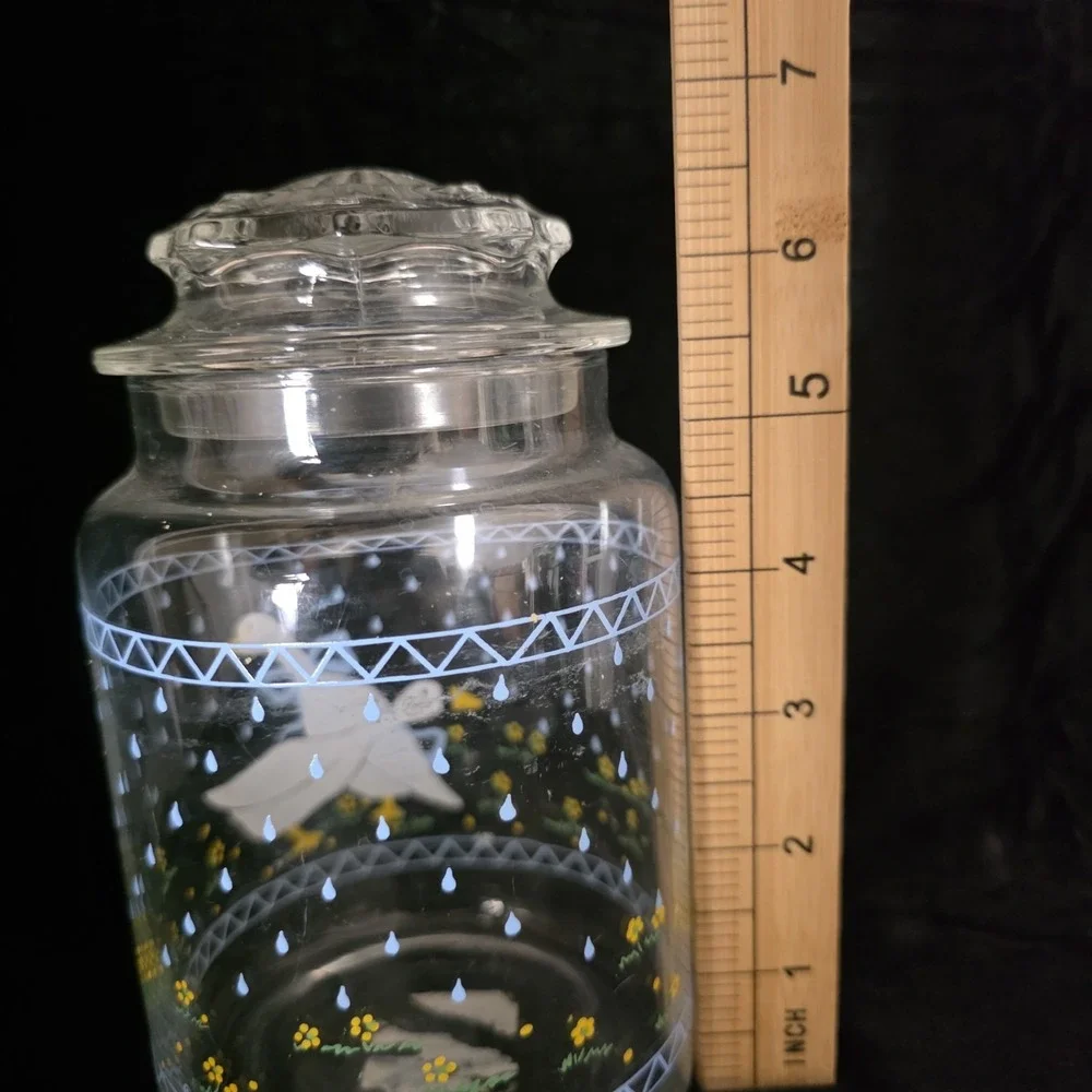 VTG Country Goose Glass Jar '87 Anchor Hocking 6.5